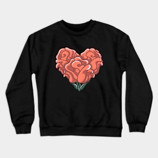 Heart and Roses Crewneck Sweatshirt